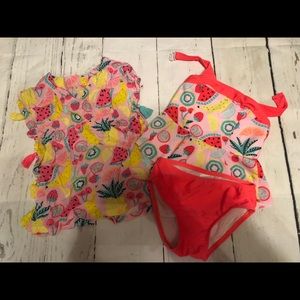 Cat and Jack swimsuit set Size 2/3